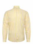 Lindbergh - Wide Striped Cotton/Linen Shirt L/S - Vabaaja s&auml;rgid - L