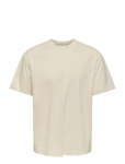 ONLY & SONS - Onswhite Lotus Life Rlx Ss Lic Tee - L&uuml;hikeste varrukatega - L