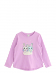 Lindex - Long-Sleeved Top With Bunnies - Pikkade varrukatega T-s&auml;rgid - 98