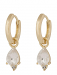 SN&Ouml; Of Sweden - Eira Navette Ring Ear G/Clear - Onesize - R&otilde;ngad - ONE SIZE