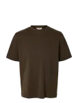 Selected - Slmtaj Mid Wgt Peach Ss O-Neck Tee Noos - L&uuml;hikeste varrukatega - XXL