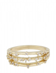 SN&Ouml; Of Sweden - Lorrie Big Crystal Ring G/Clear-M - S&otilde;rmused - ONE SIZE