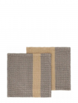 Blomus - Set Of 2 Dishcloths - 25 X 25 Cm - Gano - Steel Gray/ Tan - N&otilde;udepesulapid - 25X 25CM