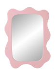 J-Line - Wall Mirror Waves Mdf Light Pink - Seinapeeglid - ONE SIZE