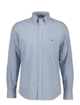 Gant - Reg Classic Poplin Banker Shirt - Triibulised s&auml;rgid - XXL