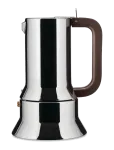 Alessi - Espresso Maker In 18/10 Magnetic Steel Bottom Suitable For Induction Cooking 6 Cup - Mokakannud - 6 CUPS