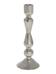 Lene Bjerre - Ingrid Candlestick 4X4X12 Cm. Silver - K&uuml;&uuml;nlajalad - 4X 12X 4CM