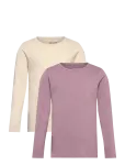 Minymo - Basic 35 -T-Shirt Ls (2-Pack) - Pikkade varrukatega T-s&auml;rgid - 122