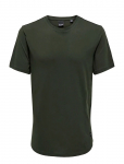 ONLY & SONS - Onsmatt Longy Ss Tee Noos - L&uuml;hikeste varrukatega - M