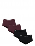 Pieces - Pclogo Lady 4 Pack Solid Noos Bc - Hipsterid ja bokserid - L