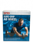Spri - Spri Sure-Grip Ab Wheel - Home Workout Equipment - ONE SIZE