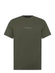 Fred Perry - Embroidered T-Shirt - L&uuml;hikeste varrukatega - S