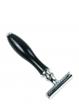 Parker - Parker 111B - Black Resin Handle 3 Piece Safety Razor - Pardlid - ONE SIZE