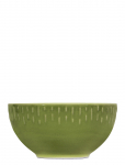 Aida - Confetti Olive Sk&aring;l M/Relief Porcel&aelig;n 14 Cm. - Hommikus&ouml;&ouml;gikausid - &Oslash; 14 CM x 15.3