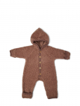 Smallstuff - Jumpsuit Boucl&eacute; Merino Wool W. Buttons And Hoodie - Kombinesoonid - 56-62