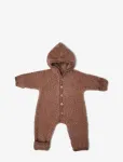 Smallstuff - Jumpsuit Boucl&eacute; Merino Wool W. Buttons And Hoodie - Kombinesoonid - 56-62