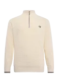 Fred Perry - Waffle Stitch Half Zip Jmpr - Poolpika lukuga džemprid - L