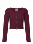 Aim&acute;n - Ribbed Performance Zipped Cardigan - Spordi pikkade varrukatega l&uuml;hikesed topid - XL