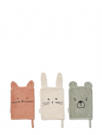 Liewood - Sylvester Classic Washcloth 3-Pack - Lapid - ONE SIZE