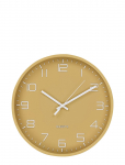 House Nordic - Kaisa - Wall Clock, Ocher, Silent Movement, &Oslash;30 Cm - Seinakellad - 30X30X4CM
