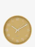 House Nordic - Kaisa - Wall Clock, Ocher, Silent Movement, &Oslash;30 Cm - Seinakellad - 30X30X4CM