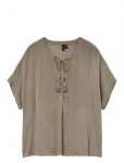 Vero Moda - Vmbente Ss Wide Top Wvn Ga - L&uuml;hikeste varrukatega - XS