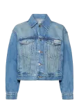 Calvin Klein Jeans - 90S Trucker Jacket Gold Dust - L&uuml;hikesed teksap&uuml;ksid - S