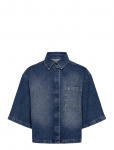 Dante6 - Dante6-Daisy Rhinestone Denim Shirt - Teksas&auml;rgid - 42