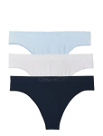 Calvin Klein - Thong 3 Pk - Stringid - XL