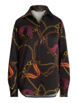 Lauren Ralph Lauren - Classic Fit Belting-Print Satin Shirt - Pikkade varrukatega - S