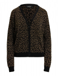 Lauren Ralph Lauren - Metallic Ocelot Double-Knit Cardigan - Kardiganid - XL