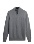 Superdry - Wool Blend Half Zip Jumper - Poolpika lukuga džemprid - L
