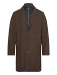 Lindbergh - Detachable Collar Lapel Coat - Villased mantlid - S