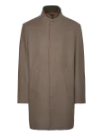 Lindbergh Black - Detachable Collar Wool Coat - Villased mantlid - L