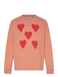 THE ANIMALS OBSERVATORY - Hearts Coral Dof Lonf Sleeve T-Shirt - Pikkade varrukatega T-s&auml;rgid - 8 Y