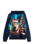 Lindex - Sweatshirt Hood Christmas Ai - Kapuutsiga pusad - 128