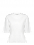 Monki - Short-Sleeved Cotton Top - L&uuml;hikeste varrukatega - S