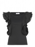 Coster Copenhagen - Top With Ruffle Sleeves - L&uuml;hikeste varrukatega - 42