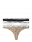 Calvin Klein - Thong 3Pk - Stringid - XS