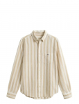 GANT - Reg Cotton Linen Stripe Shirt - Vabaaja s&auml;rgid - XXXL