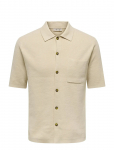 ONLY & SONS - Onssilas Reg Ss Shirt Knit - L&uuml;hikeste varrukatega kootud polos&auml;rgid - XL