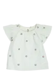 M&uuml;sli - Seersucker Stripe Frill S/S T Baby - Pluusid ja tuunikad - 74