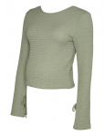 Mamalicious - Mlmarte Ls Jrs Short Top - Pikkade varrukatega l&uuml;hikesed topid - L
