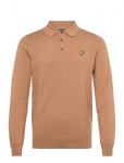 Lyle & Scott - Cotton Merino Long Sleeve Knitted Polo - Pikkade varrukatega - XS