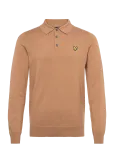 Lyle & Scott - Cotton Merino Long Sleeve Knitted Polo - Pikkade varrukatega - XS