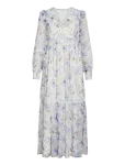 Vila - Viroman V-Neck L/S Ankle Dress/Dc/Ka - Maksikleidid - 40