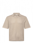 Jack & Jones - Jortyler Knit Ss Split Neck Polo Sn - L&uuml;hikeste varrukatega - XXL