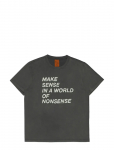 Nudie Jeans - Roy T-Shirt Make Sense Antracite - L&uuml;hikeste varrukatega - S