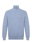 Polo Ralph Lauren - Mesh-Knit Cotton Quarter-Zip Sweater - Poolpika lukuga džemprid - S