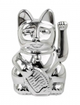 Donkey - Vinkende Kat - Maneki-Neko Mini - Shiny - Silver - Figuurid ja skulptuurid - H9.8CM